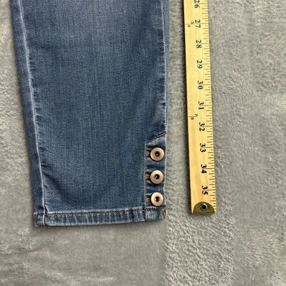J. Jill Denim Womens Jeans Authentic Fit Slim Ankle Sz. 12 Mid Rise Stretch